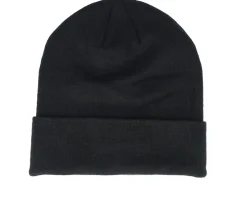 Tonal Eagle Beanie Jet Black Cuff - Lyle & Scott