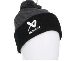 2tone Knit Black/Grey Pom - Bauer