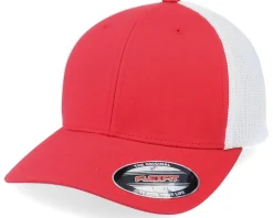 2-Tone Mesh Red/White Trucker Flexfit - Flexfit