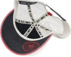 2-Tone Vintage Black/Stone/Red Trucker - Black Clover