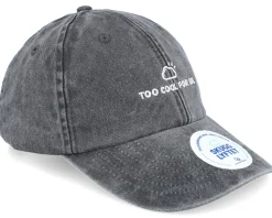 Too Cool For Sol Black Washed Dad Cap - Hatstore