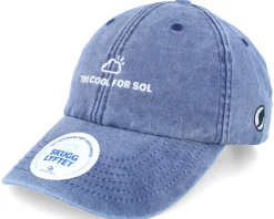 Too Cool For Sol Washed Denim Blue Dad Cap - Hatstore