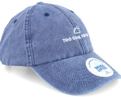 Too Cool For Sol Washed Denim Blue Dad Cap - Hatstore