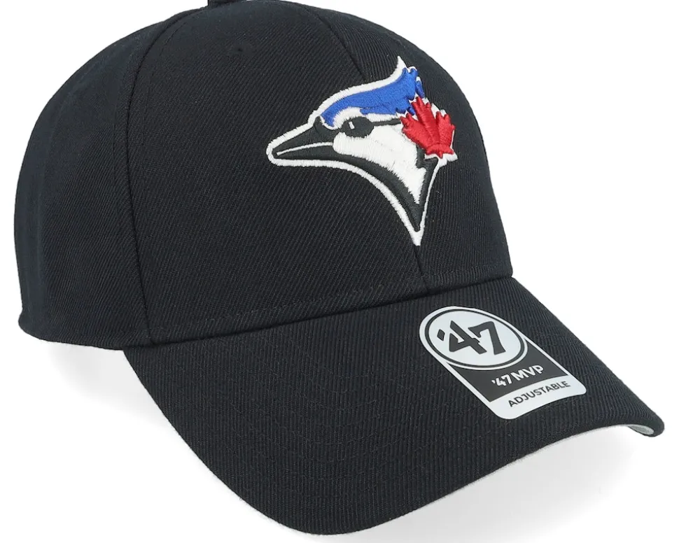 Toronto Blue Jays Mvp Black/White Adjustable - 47 Brand
