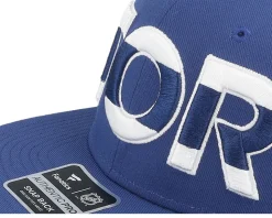 Toronto Maple Leafs Authentic Pro Rink Flat Brim Blue Snapback - Fanatics
