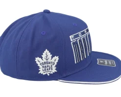 Toronto Maple Leafs Gino Flat Brim Blue Cobalt/White Snapback - Fanatics