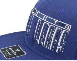Toronto Maple Leafs Gino Flat Brim Blue Cobalt/White Snapback - Fanatics