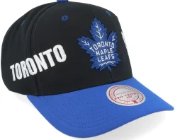 Toronto Maple Leafs Overbite Pro Black/Royal Adjustable - Mitchell & Ness