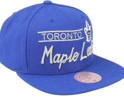 Toronto Maple Leafs Retro Lock Up Blue Snapback - Mitchell & Ness