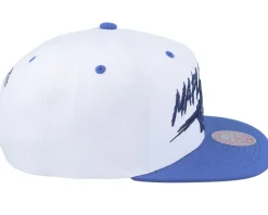 Toronto Maple Leafs Transcript White/Blue Snapback - Mitchell & Ness