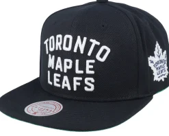 Toronto Maple Leafs Triple Play Black Snapback - Mitchell & Ness