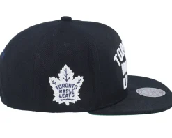 Toronto Maple Leafs Triple Play Black Snapback - Mitchell & Ness