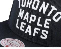 Toronto Maple Leafs Triple Play Black Snapback - Mitchell & Ness