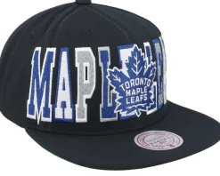 Toronto Maple Leafs Varsity Bust Black Snapback - Mitchell & Ness