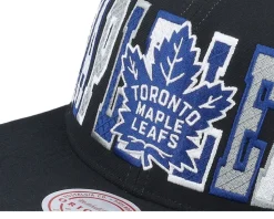 Toronto Maple Leafs Varsity Bust Black Snapback - Mitchell & Ness