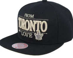 Toronto Maple Leafs With Love Black Snapback - Mitchell & Ness