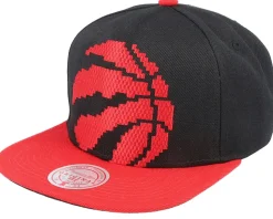 Toronto Raptors 8 Bit Xl Black/Red Snapback - Mitchell & Ness