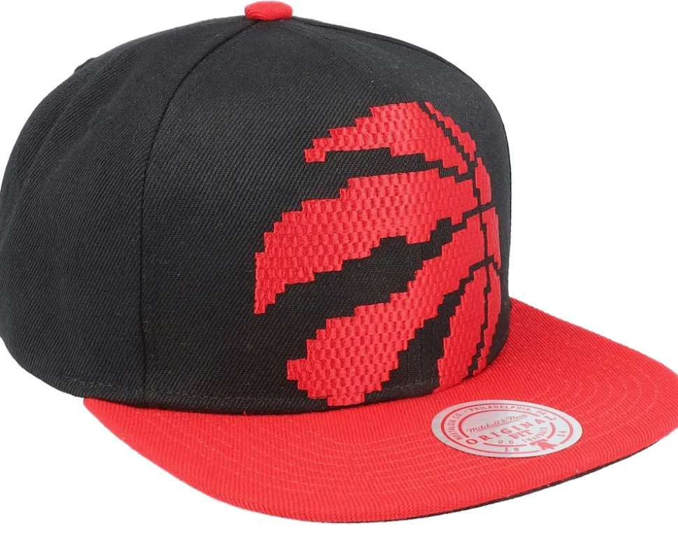 Toronto Raptors 8 Bit Xl Black/Red Snapback - Mitchell & Ness