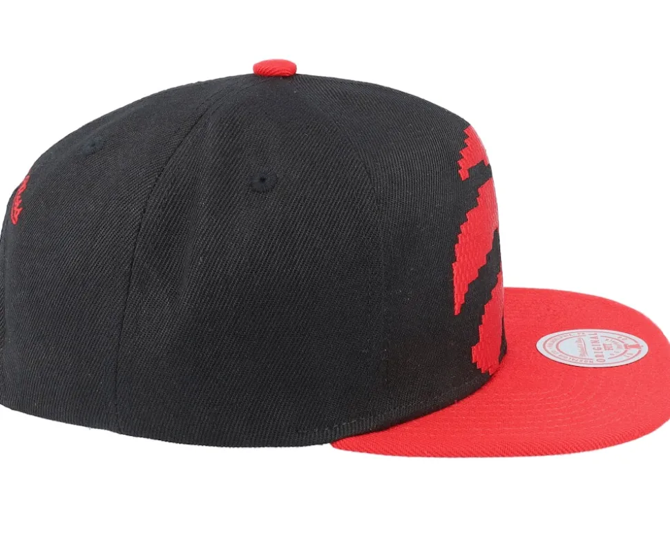 Toronto Raptors 8 Bit Xl Black/Red Snapback - Mitchell & Ness