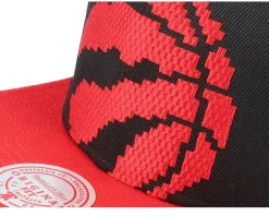 Toronto Raptors 8 Bit Xl Black/Red Snapback - Mitchell & Ness