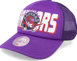 Toronto Raptors Billboard Hwc Purple Trucker - Mitchell & Ness