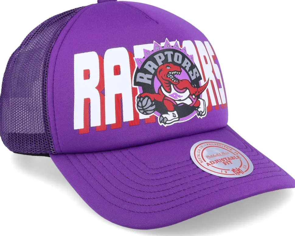 Toronto Raptors Billboard Hwc Purple Trucker - Mitchell & Ness