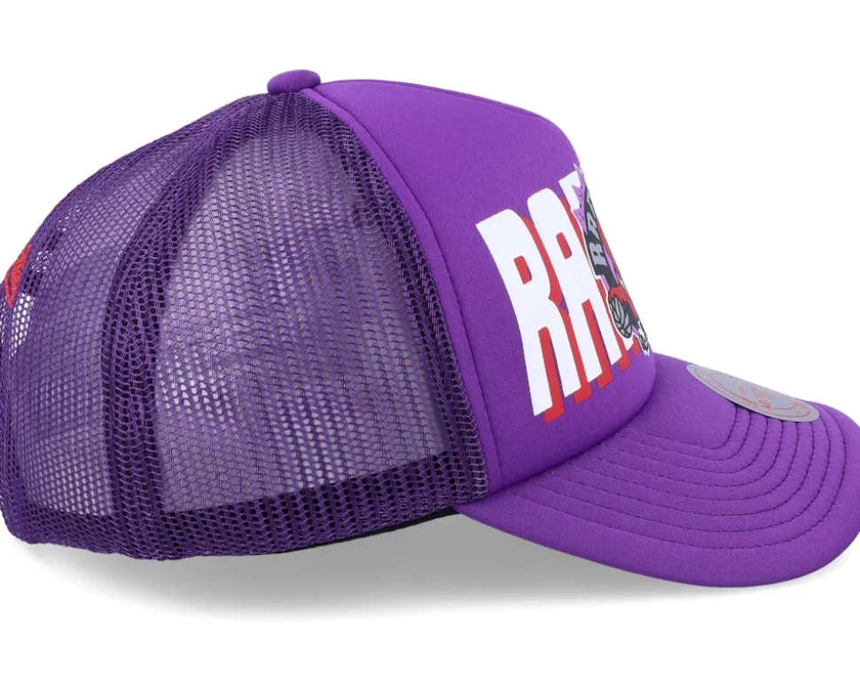 Toronto Raptors Billboard Hwc Purple Trucker - Mitchell & Ness