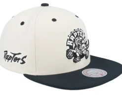Toronto Raptors Evergreen Cream Black Hwc Off White/Black Snapback - Mitchell & Ness