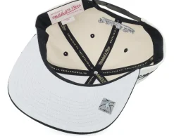 Toronto Raptors Evergreen Cream Black Hwc Off White/Black Snapback - Mitchell & Ness