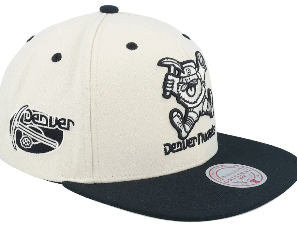 Toronto Raptors Evergreen Cream Black Hwc Off White/Black Snapback - Mitchell & Ness