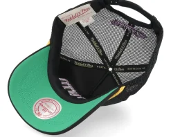 Toronto Raptors Gold Leaf Hwc Black Trucker - Mitchell & Ness