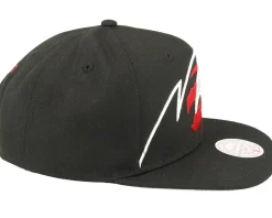 Toronto Raptors Shark Bite Black Snapback - Mitchell & Ness