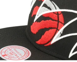Toronto Raptors Shark Bite Black Snapback - Mitchell & Ness