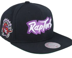 Toronto Raptors Triple Play Black Snapback - Mitchell & Ness