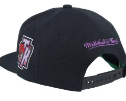Toronto Raptors Triple Play Black Snapback - Mitchell & Ness