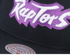Toronto Raptors Triple Play Black Snapback - Mitchell & Ness