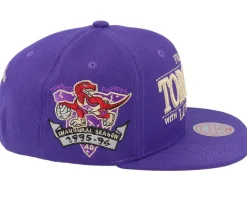 Toronto Raptors With Love Hwc Purple Snapback - Mitchell & Ness