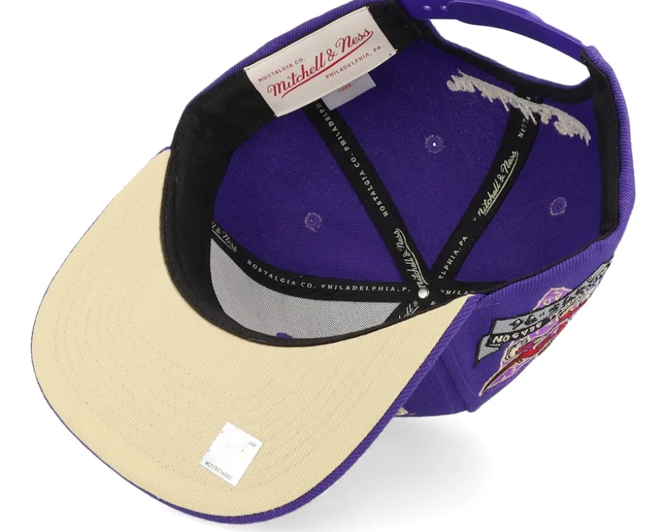 Toronto Raptors With Love Hwc Purple Snapback - Mitchell & Ness