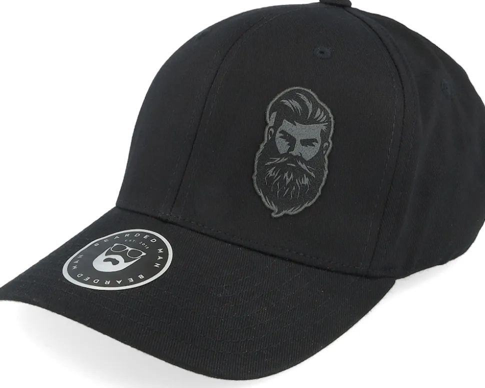 Tough Beard Wooly Combed Black Flexfit - Bearded Man