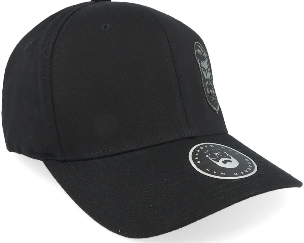 Tough Beard Wooly Combed Black Flexfit - Bearded Man