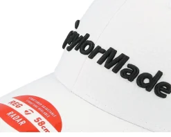 Tour Radar Hat White Adjustable - Taylor Made