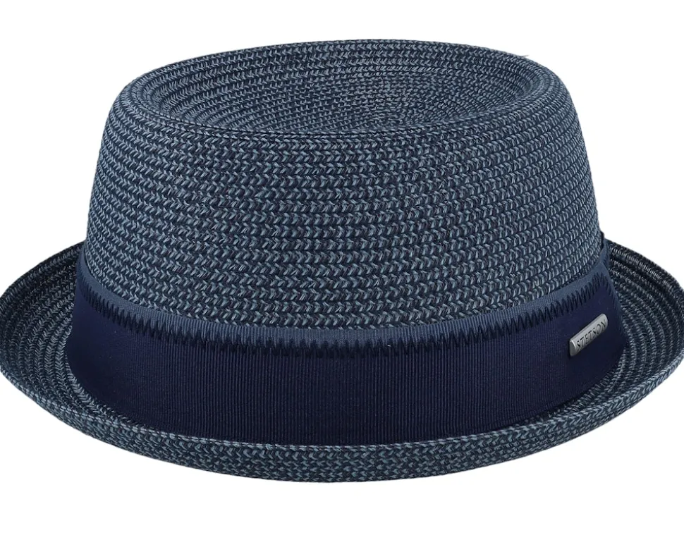 Toyo Light Blue/Navy Pork Pie - Stetson
