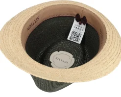 Toyo/Raffia Olive/Natural Trilby Straw Hat - Stetson