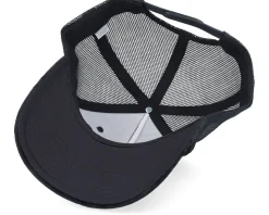 Tractor Black & White Patch Velvet Black A-Frame Trucker - Calza Pennello