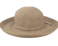 Traveller Sun Hat Natural Straw Hat - Sur la tête
