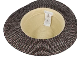 Traveller Toyo Black/Red/Natural Straw Hat - Lierys