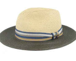 Traveller Toyo Olive/Beige Straw Hat - Stetson