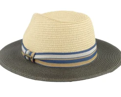 Traveller Toyo Olive/Beige Straw Hat - Stetson