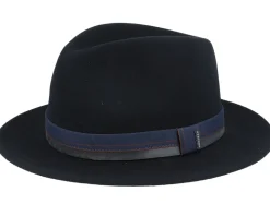 Traveller Woolfelt Black Fedora - Stetson