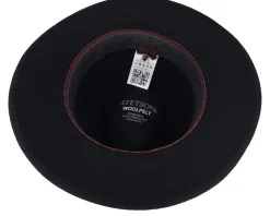 Traveller Woolfelt Black Fedora - Stetson